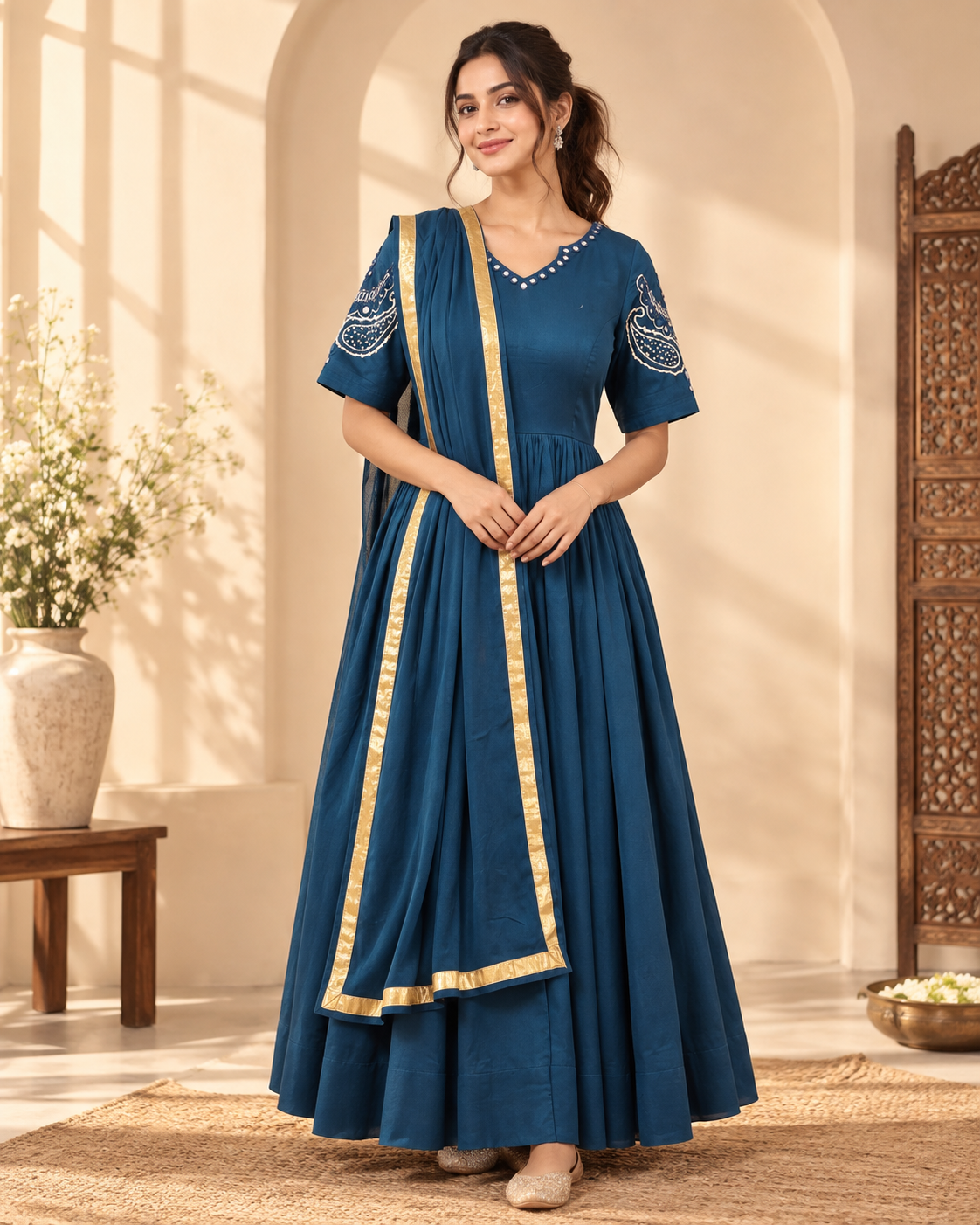 Sapphire Anarkali