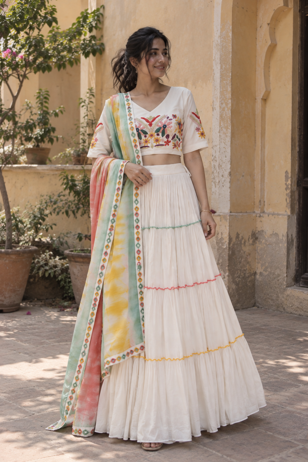Ivory Lehenga